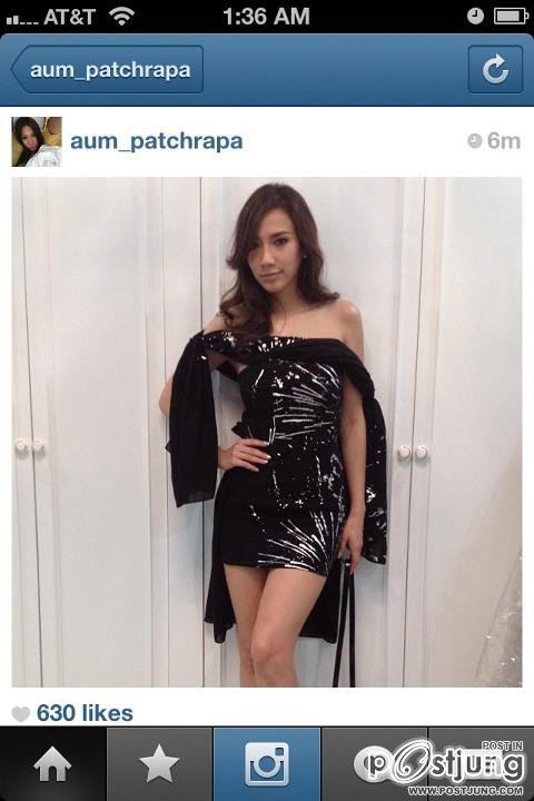 ชุดออกงาน "อั้ม พัชราภา" เริดทุกมุม สวยทุกองศา