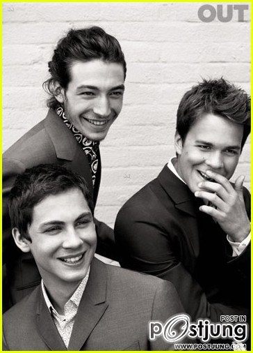 Logan Lerman Covers 'Out' with Ezra Miller 2012