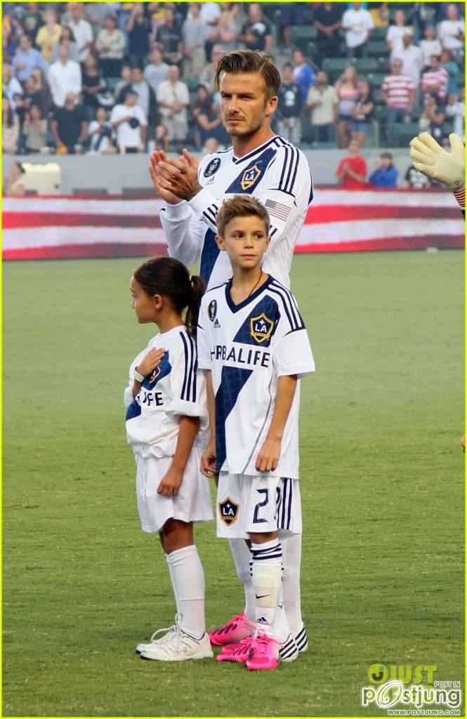 David Beckham Injures Ankle on Romeo's 10th Birthday