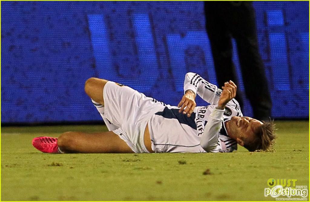 David Beckham Injures Ankle on Romeo's 10th Birthday