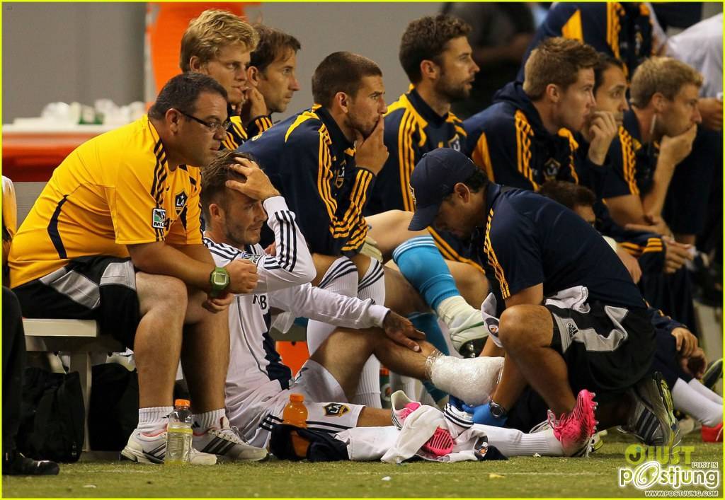 David Beckham Injures Ankle on Romeo's 10th Birthday