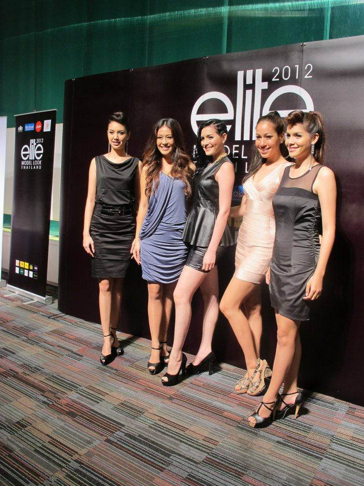 นางสาวไทย 2555 ร่วมงานแถลงข่าว ''Elite Model Look Thailand 2012''