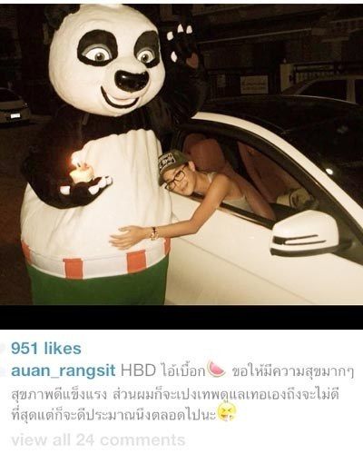 อ้วน ยกเค้กเบิร์ดเดย์ แตงโม สัญญาจะดูแลตลอดไป