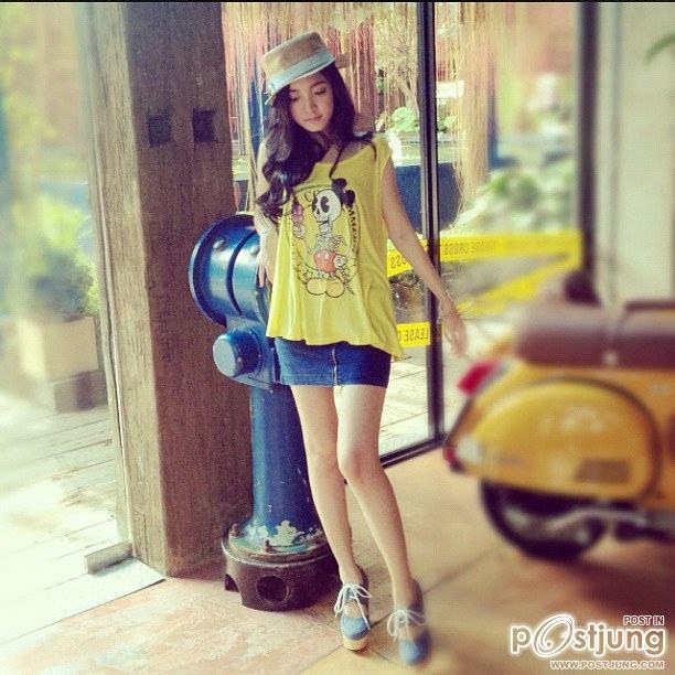 แพมแพม ดาราธิป ขาเธอสวยมาก สวยทั้งขา หุ่นและหน้าตา
