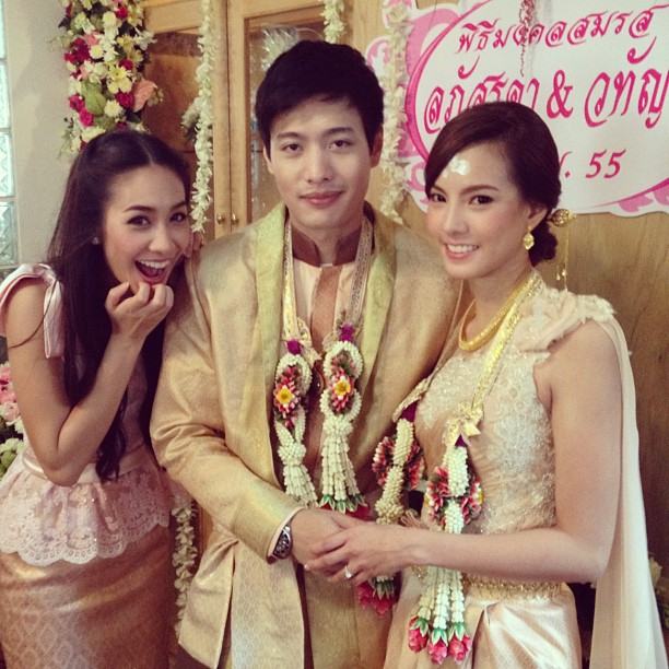 มิน พีชญาในงานแต่งพี่แม็ค