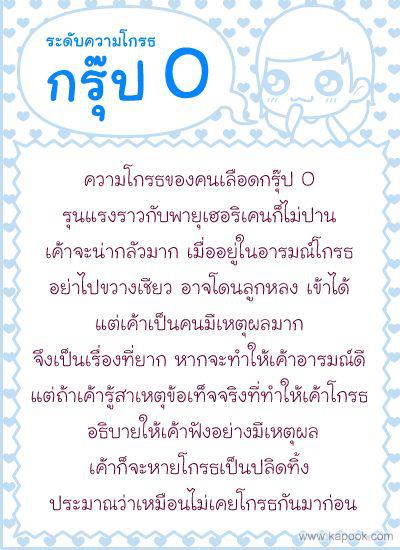 นิสัยตามกรุ๊ปเลือด#1