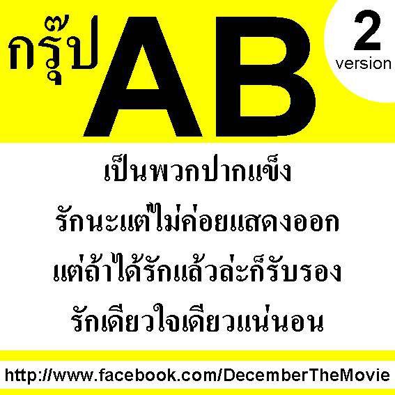 นิสัยตามกรุ๊ปเลือด#1