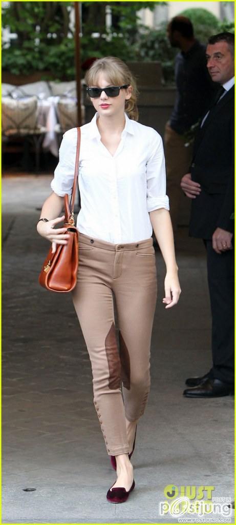 Taylor Swift & Emma Stone: Lunch in Paris!