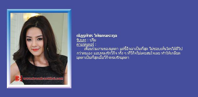 ตัวละครเรื่อง "แรงเงา"