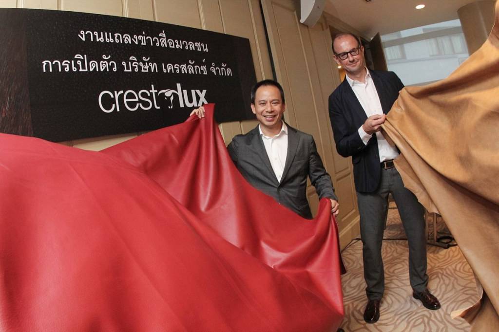 เซเล็บล้นงาน เปิดตัวแบรนด์เครื่องหนังไฮโซ CrestLux