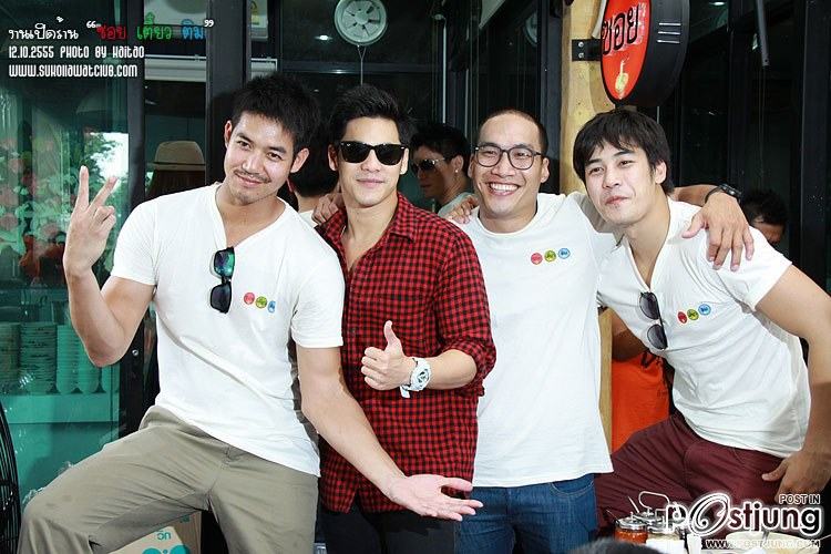 เวียร์กับเหล่าดาราในงานเปิดร้าน ซอย เตี๋ยว ติม