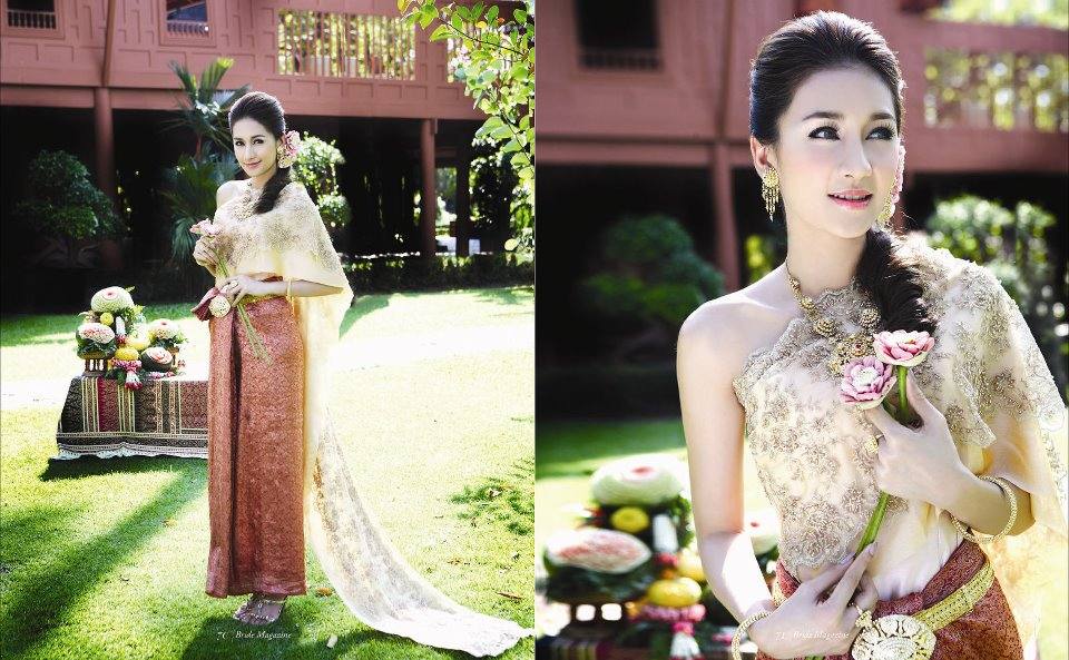 สาวหน้าไทยๆกับชุดไทยอันสวยงาม