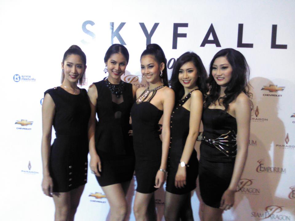 สาวๆ miss universe thailand มางานกาล่าหนังเจมส์บอนด์ Sky Fall ที่พารากอน