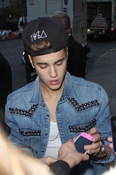 Justin Bieber attends the 2012 Victoria's Secret Fashion Show at the Lexington Avenue Armory on Nove