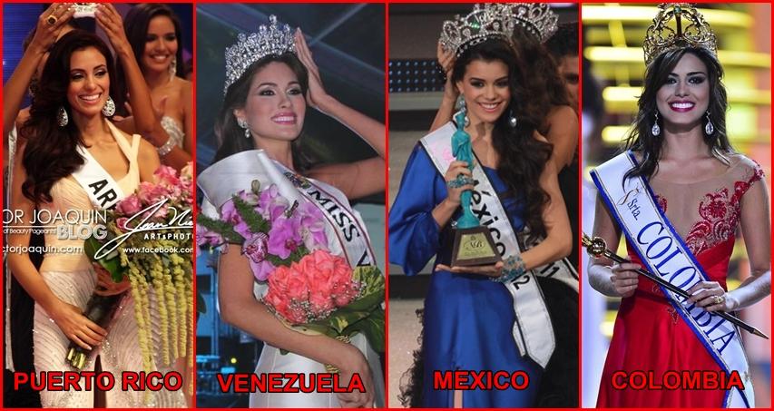 Miss Universe 2013 เปอโตริโก้ เวเนซูเอล่า เมกซิโก โคลอมเบีย