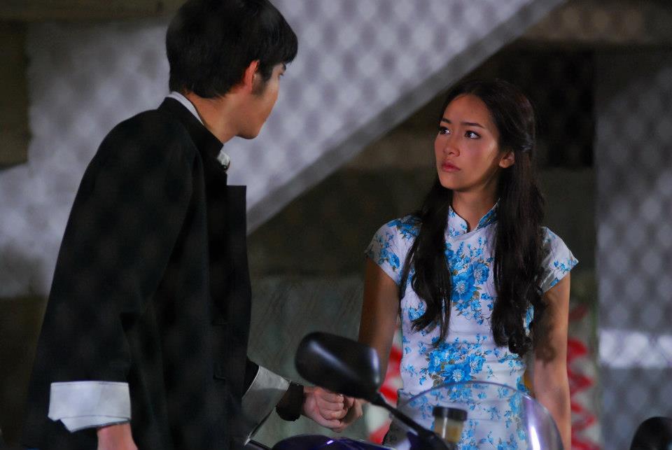 เบื้องหลัง หยกเลือดมังกร ฉาก หยกแข่งมอเตอร์ไซด์กับพวกแว๊นซ์  (พอร์ช-มิน) คืนนี้แล้ว