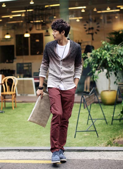 แฟชั่น เสื้อคาร์ดิแกน สำหรับ หนุ่มๆ  น่ารัก ดูดี