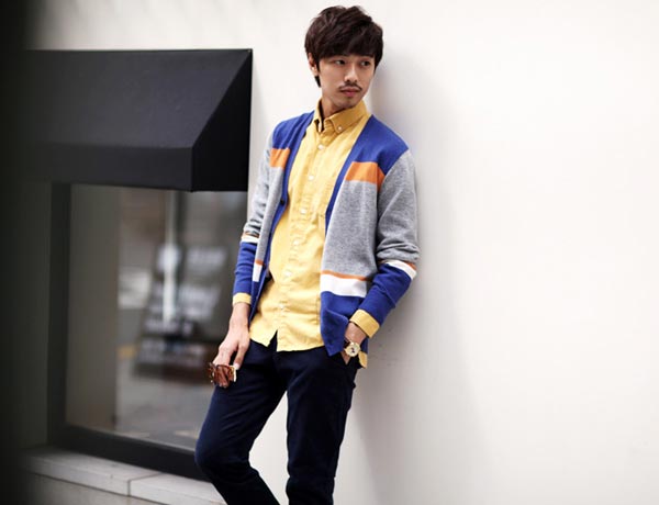 แฟชั่น เสื้อคาร์ดิแกน สำหรับ หนุ่มๆ  น่ารัก ดูดี