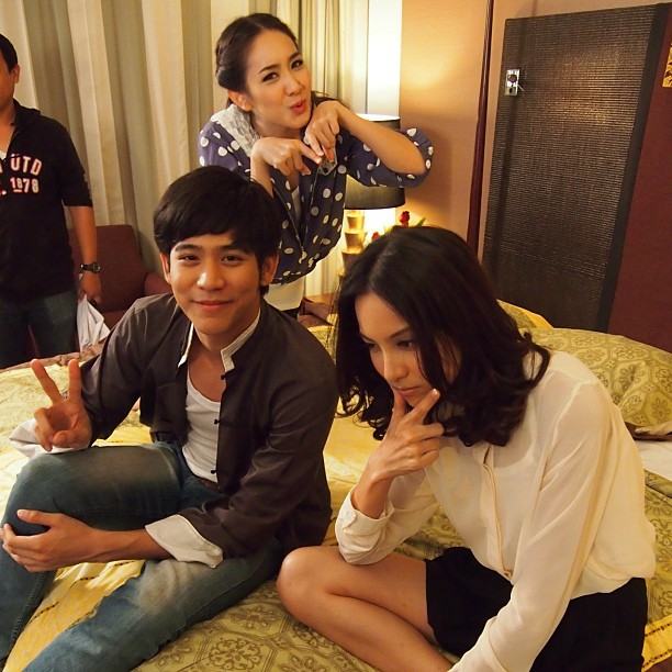 behind the scene พอร์ช - มิน - กรีน   ใน ละคร รักสามเศร้า หยกเลือดมังกร