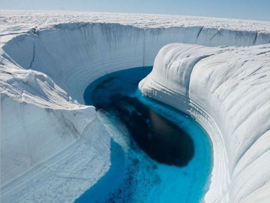 10. Ice Canyon, Greenland