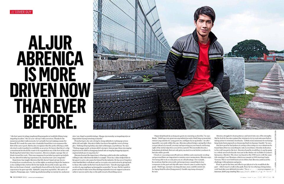 Aljur Abrenica @ Men's Health Philippines  December 2012
