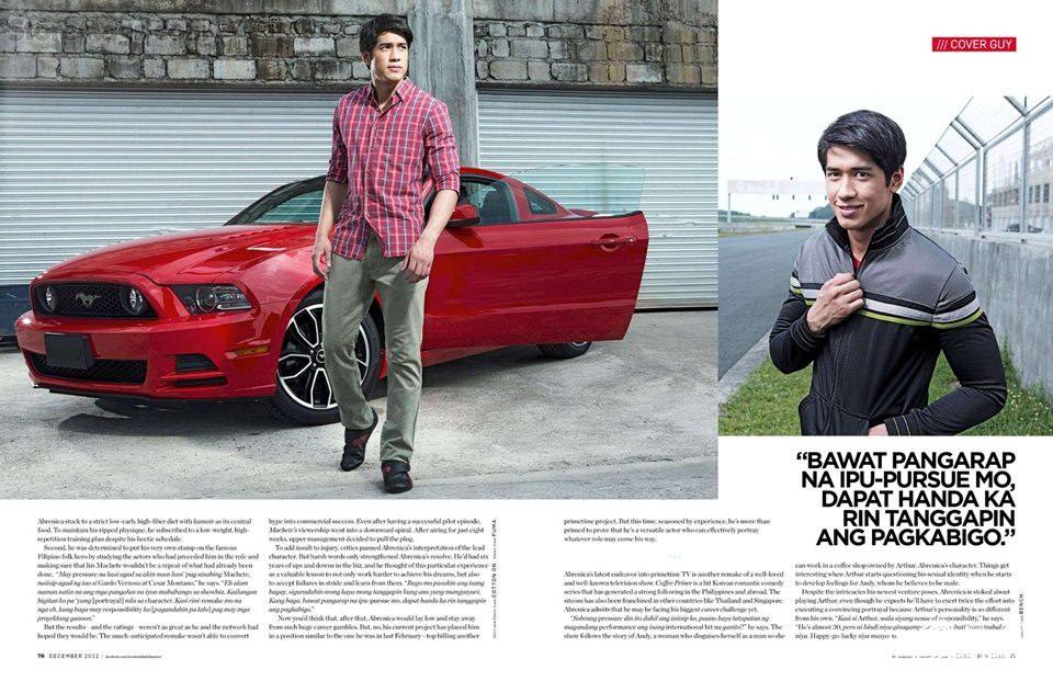 Aljur Abrenica @ Men's Health Philippines  December 2012