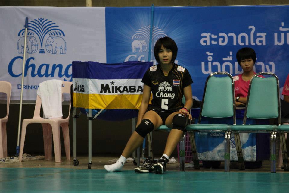 ทิพย์ นักตบสาวเยาวชนทีมชาติไทย