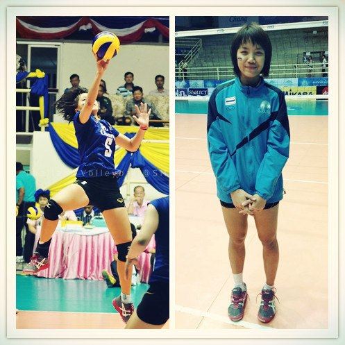 ทิพย์ นักตบสาวเยาวชนทีมชาติไทย