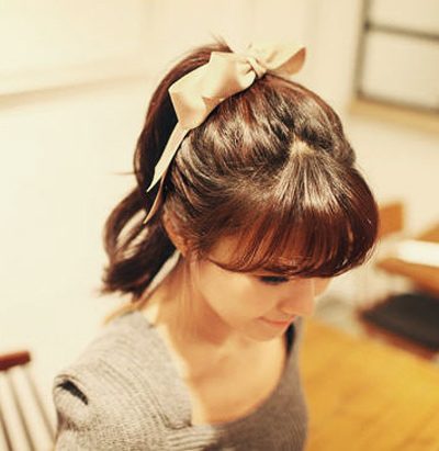 แฟชั่น ผมสวยด้วย โบว์ เก๋ ๆ เพิ่มความหวาน ให้กับตัวเอง