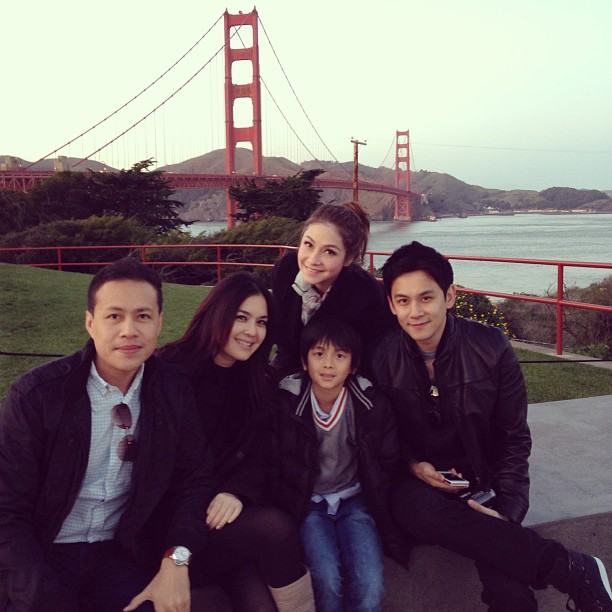 ฟลุค ควง นาตาลี - โบ - อชิ เที่ยวซานฟรานซิสโก แบบยกครอบครัว