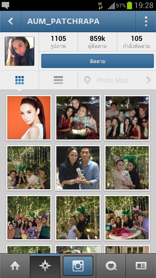 อันดับ 1 อั้ม พัชราภา 856,285 follow