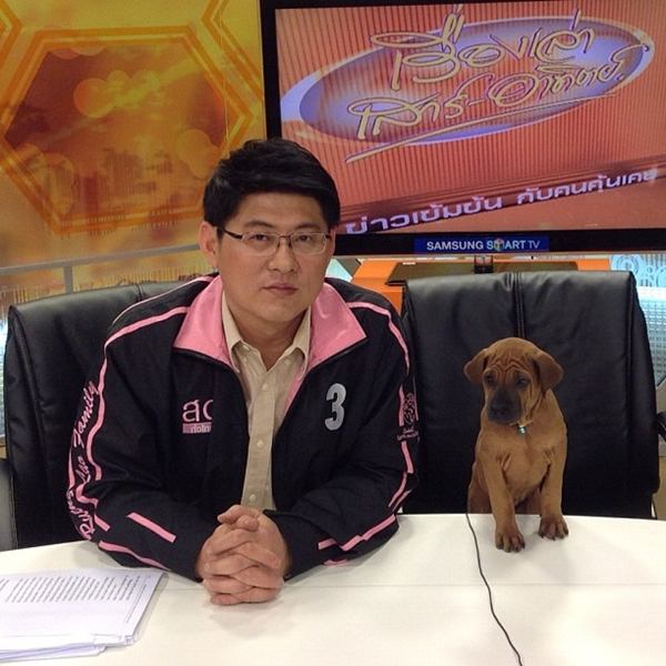 น่ารักอ่ะ! สรยุทธ พาน้องหมาสุดเลิฟร่วมจัดรายการ