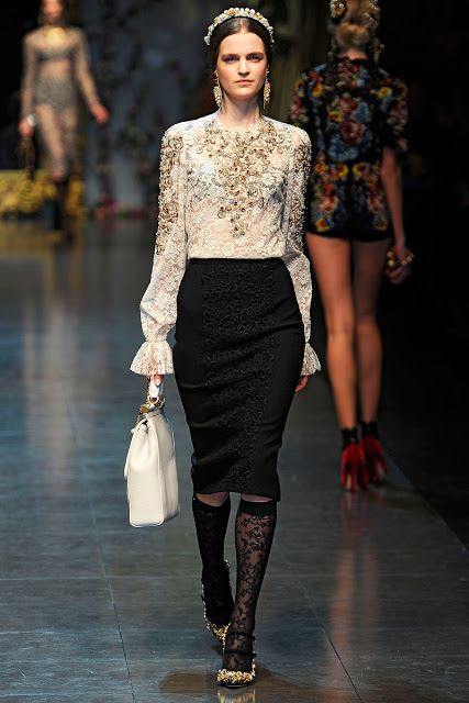 แฟชั่นสุดหรู สไตล์บารอค(Baroque) จาก Dolce&Gabbana