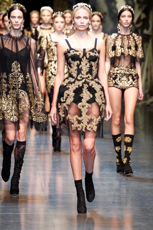 แฟชั่นสุดหรู สไตล์บารอค(Baroque) จาก Dolce&Gabbana