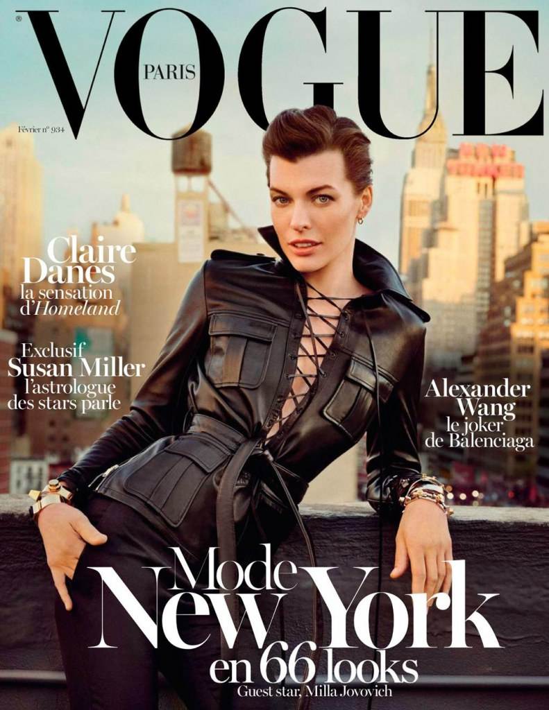 Milla Jovovich @ Vogue Paris February 2013