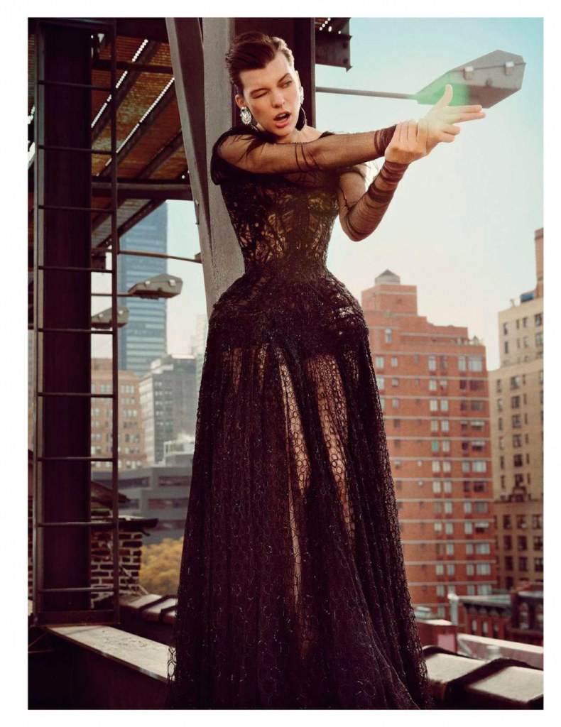Milla Jovovich @ Vogue Paris February 2013