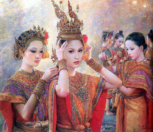 ขวัญ อุษามณี ในชุดไทย