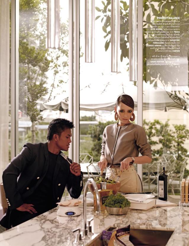 บี น้ำทิพย์ & บัวขาว บัญชาเมฆ @ VOGUE THAILAND vol.1 no.1 February 2013