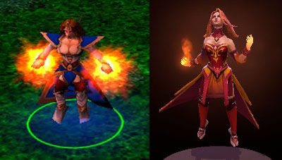 ความแตกต่างของฮีโร่หลังเกิดใหม่ Dota 2