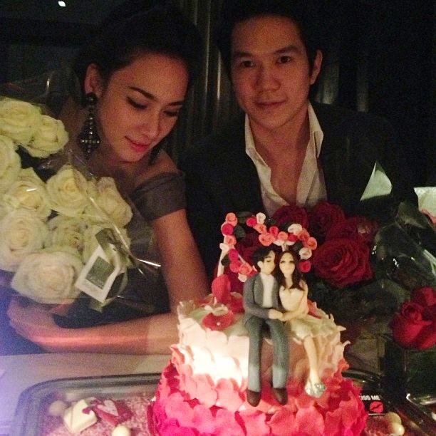 กรื้ด ! รูปคู่รูปแรกของ "อั้ม พัชราภา & แอมป์ พิธาน" ส่งท้ายเที่ยงคืนวันวาเลนไทน์ -3-