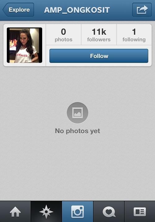 หวานจริง! แอมป์ เปิด IG ฟลอโล่ว อั้ม คนเดียว ค๊าาา!!!