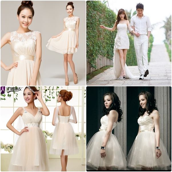 แฟชั่น ชุดแต่งงานสั้น สวยเก๋ใส่สบาย