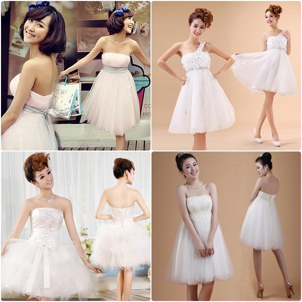 แฟชั่น ชุดแต่งงานสั้น สวยเก๋ใส่สบาย