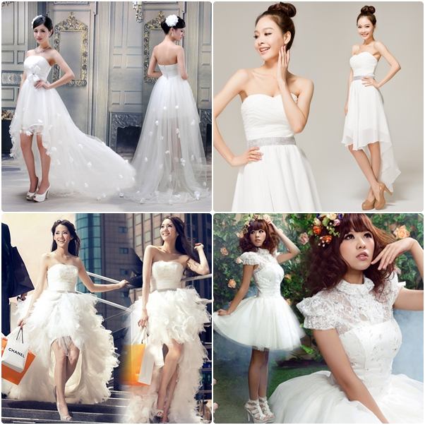 แฟชั่น ชุดแต่งงานสั้น สวยเก๋ใส่สบาย