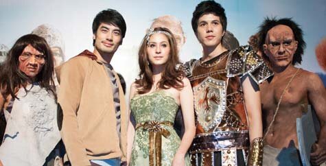 บอย ปกรณ์ กับ ขวัญ อุษามณี ในงานเปิดตัวภาพยนตร์ แจ๊คผู้สยบยักษ์  Jack the Giant Slayer