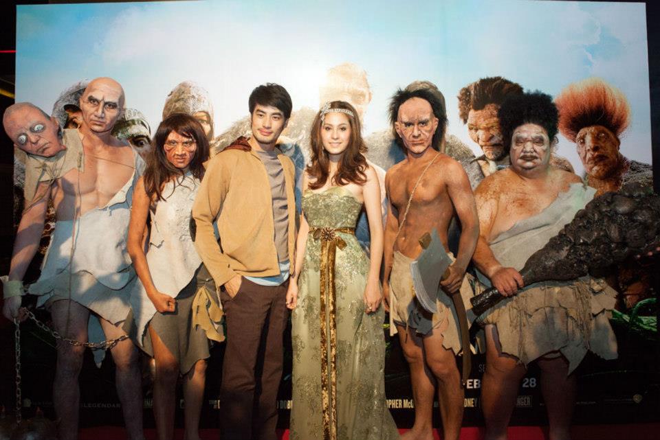 บอย ปกรณ์ กับ ขวัญ อุษามณี ในงานเปิดตัวภาพยนตร์ แจ๊คผู้สยบยักษ์  Jack the Giant Slayer