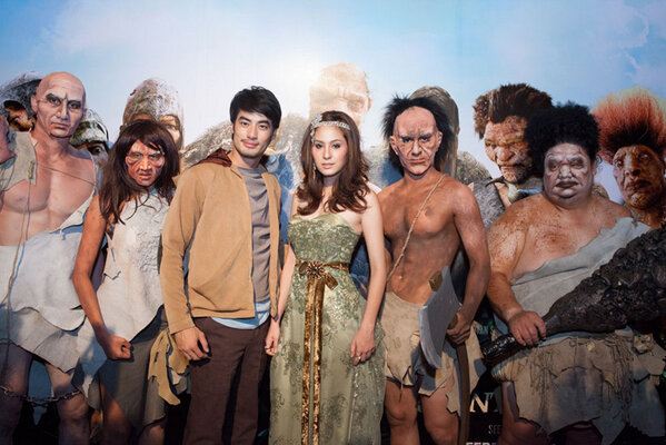 บอย ปกรณ์ กับ ขวัญ อุษามณี ในงานเปิดตัวภาพยนตร์ แจ๊คผู้สยบยักษ์  Jack the Giant Slayer