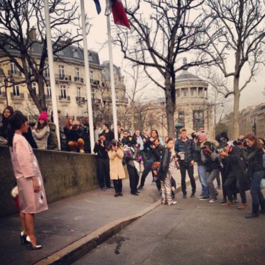 araya in Paris fashion week2013