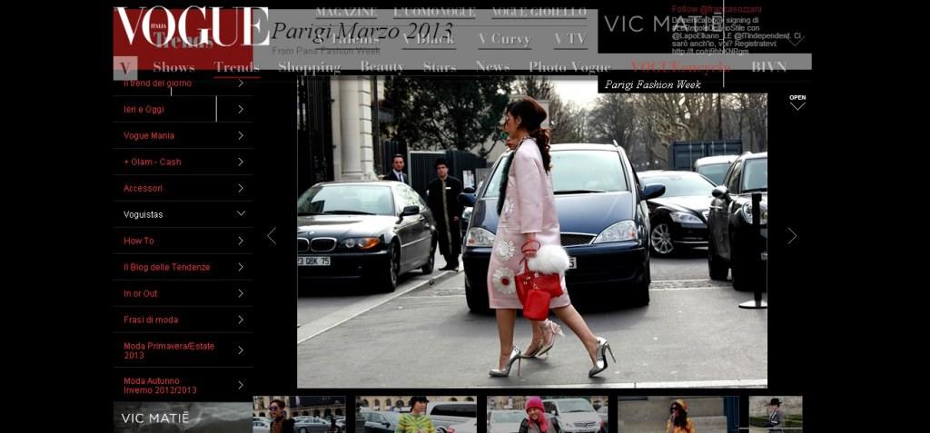 ชมพู๋ อารยา ขึ้นหน้าเว็ป vogue glazia อิตาลี่