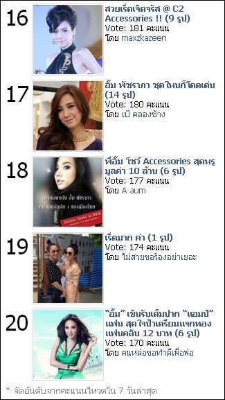 คุณพระ ! อั้ม พัชราภา ขวัญใจชาว POSTJUNG จริงๆ 13 กระทู้ติดอันดับ BEST VOTE ^_^